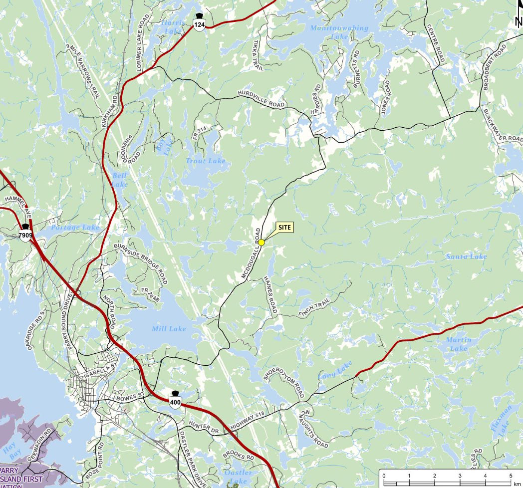 Key Map - Seguin River Bridge